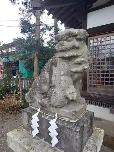 祖母井神社の狛犬