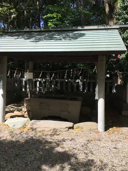 神明社の手水舎