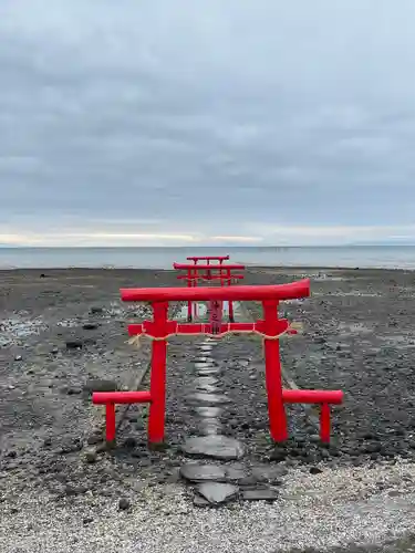 大魚神社の海中鳥居の鳥居