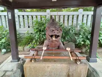 阿部野神社の手水舎
