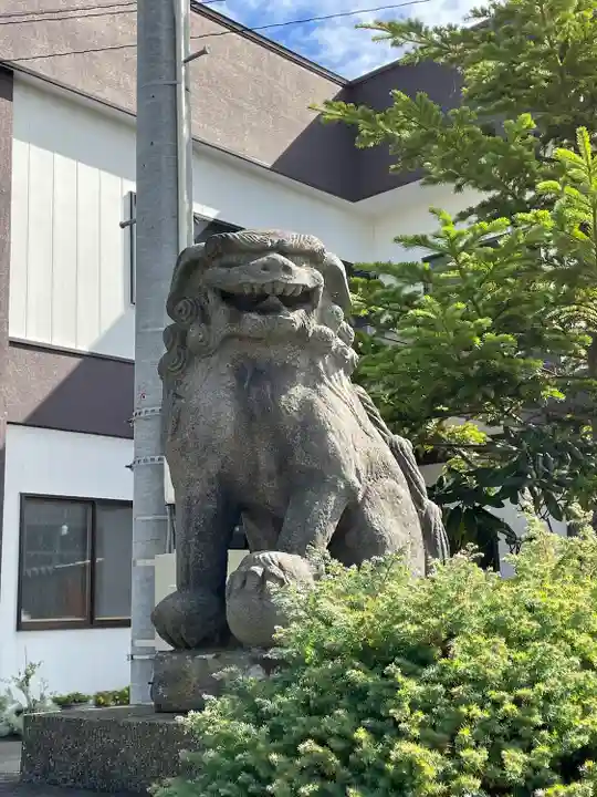 浦河神社の狛犬