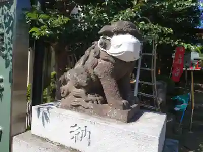 金ヶ作熊野神社の狛犬