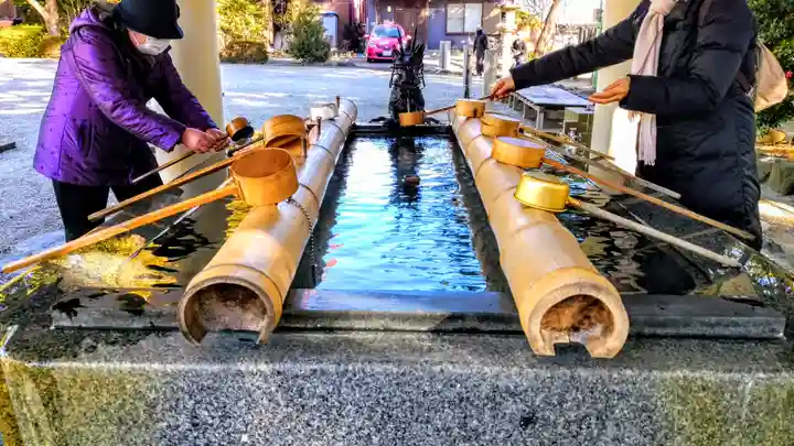 中山神明社の手水舎
