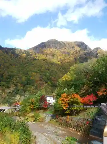 大雪山層雲峡神社の景色