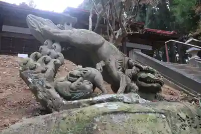 川辺八幡神社の狛犬