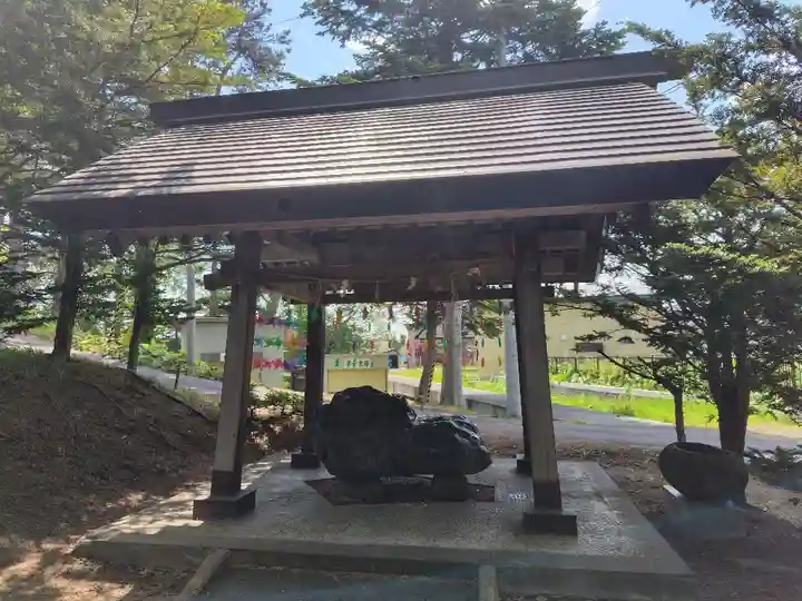 東神楽神社の手水舎