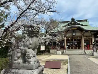 植田八幡宮の狛犬