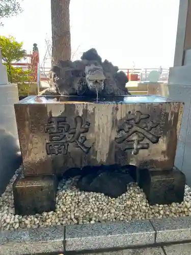 多摩川浅間神社の手水