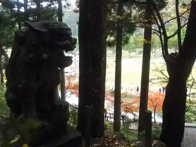 根道神社の狛犬