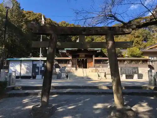 山口八幡社の鳥居