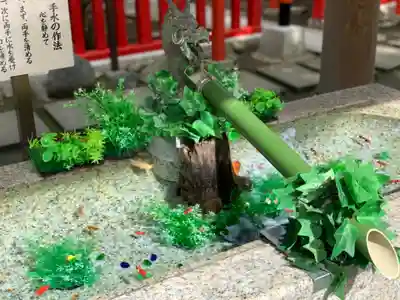 新田神社の手水舎