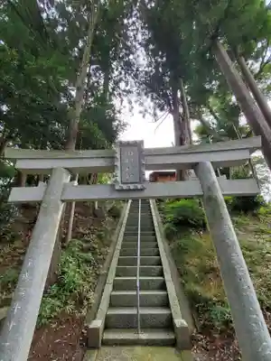 阿久津「田村神社」(郡山市阿久津町)旧社名:伊豆箱根三嶋三社の鳥居