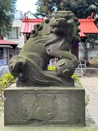 弦巻神社の狛犬