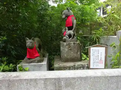 白笹稲荷神社の狛犬