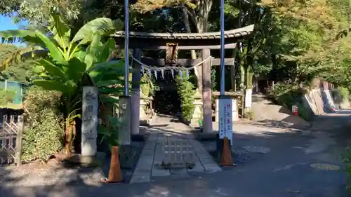 南沢氷川神社の鳥居