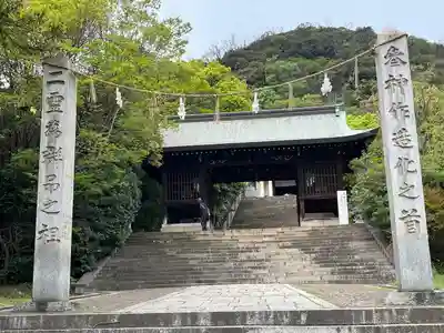 沼名前神社の山門・神門