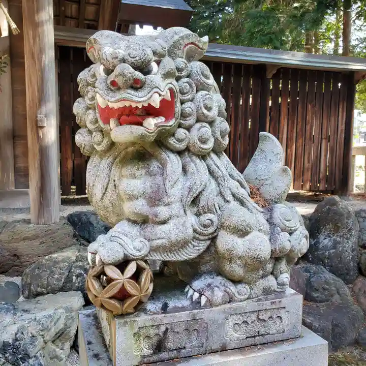 饗庭神社の狛犬