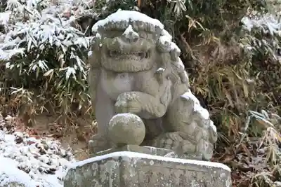 阿久津「田村神社」(郡山市阿久津町)旧社名:伊豆箱根三嶋三社の狛犬