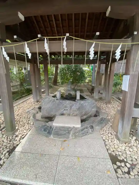 所澤神明社の手水舎