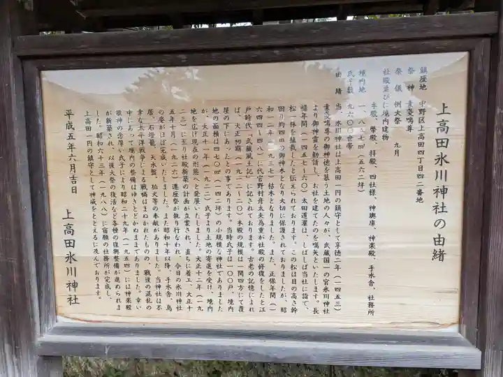 上高田氷川神社(東京都)