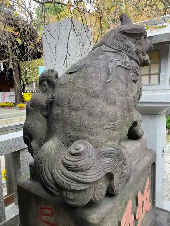 牛天神北野神社の狛犬