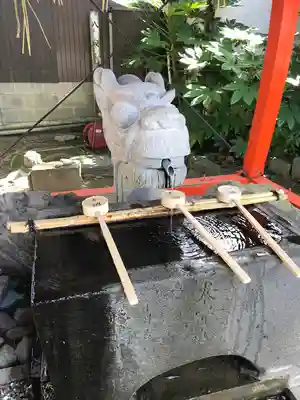 龍ケ崎八坂神社の手水舎