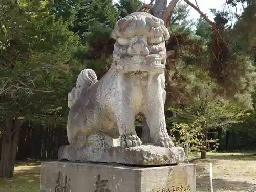 網走神社の狛犬