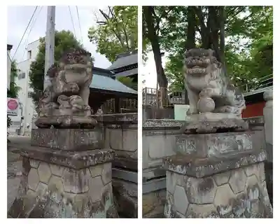 安積國造神社の狛犬
