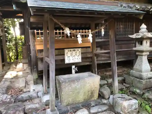 國津比古命神社の手水舎