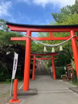 虻田神社の鳥居