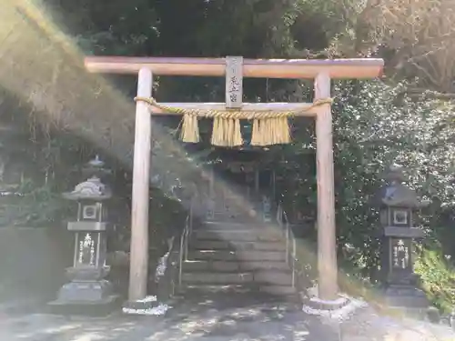 荒立神社の鳥居