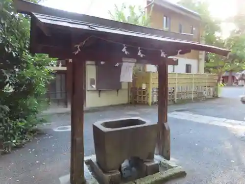 馬込八幡神社の手水