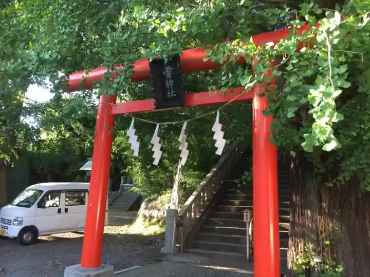 雷神社の鳥居