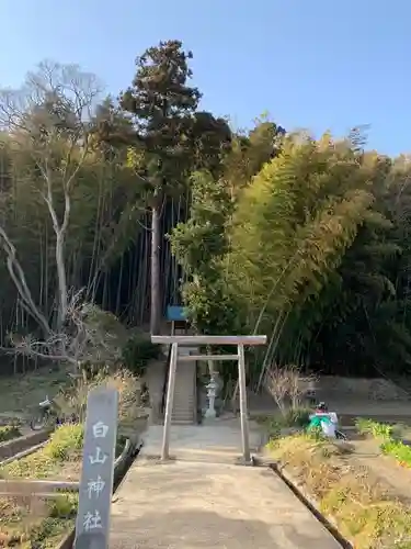 白山神社の鳥居