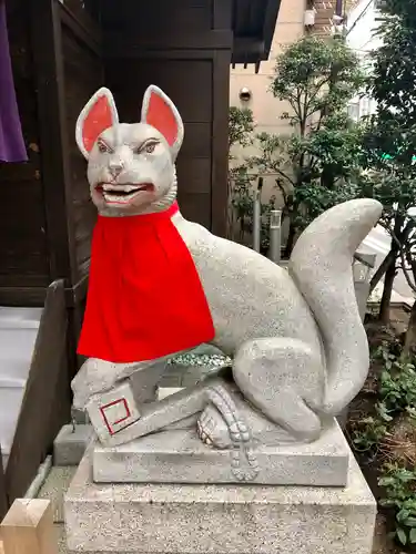 茶ノ木神社の狛犬