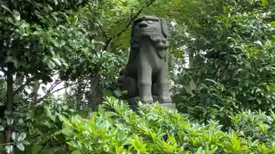 大木白山社の狛犬