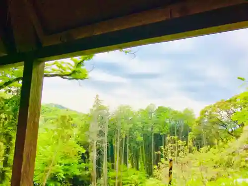 蚕影神社の景色