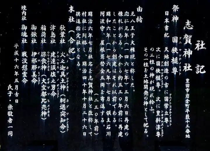 志賀神社の歴史