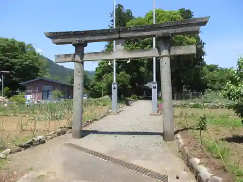 真木諏訪神社の鳥居