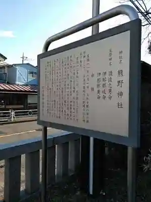 立川熊野神社の歴史