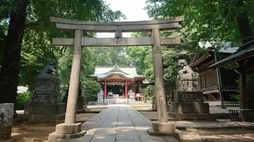 中野氷川神社の鳥居