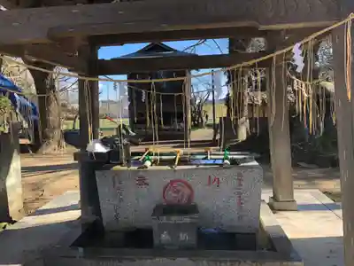 金村別雷神社の手水舎