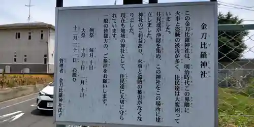 金刀比羅神社の歴史