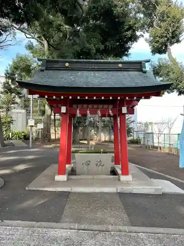 久が原西部八幡神社の手水