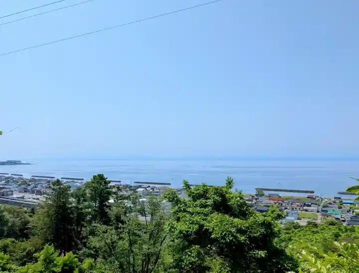 虻田神社の景色