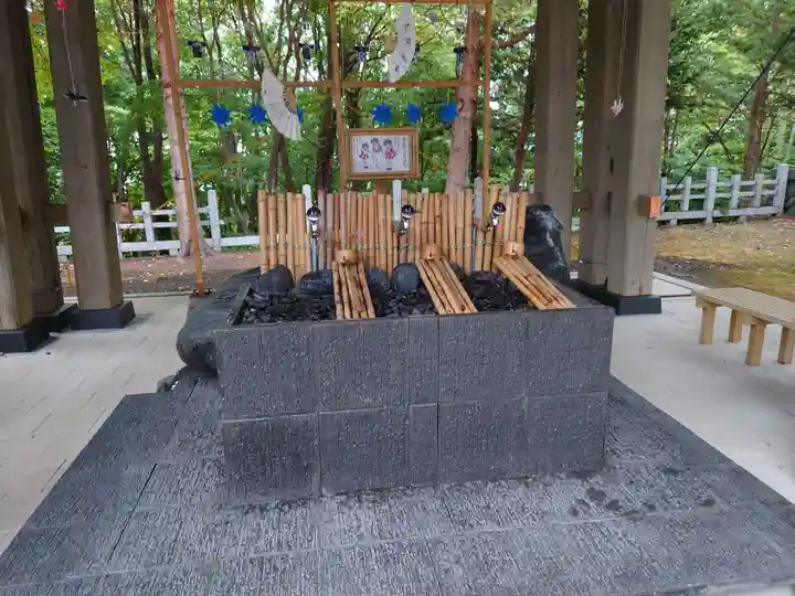 上川神社の手水舎