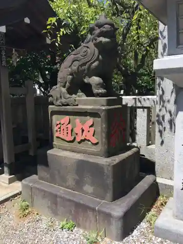 牛天神北野神社の狛犬