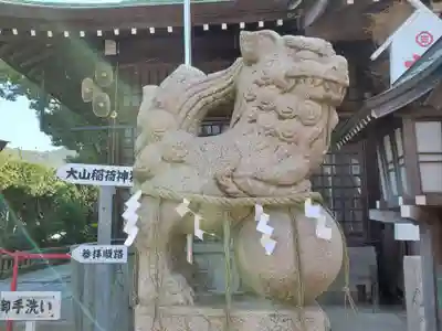 大山神社(自転車神社・耳明神社)の狛犬