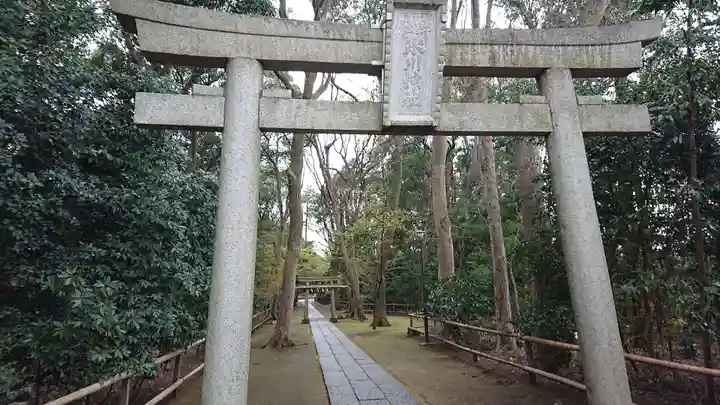 喜多見氷川神社の鳥居