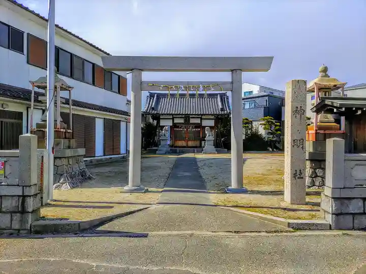 神明社(稲永)の鳥居
